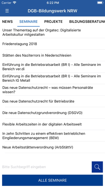 DGB Bildungswerk NRW Seminare