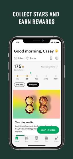 Starbucks app screenshot