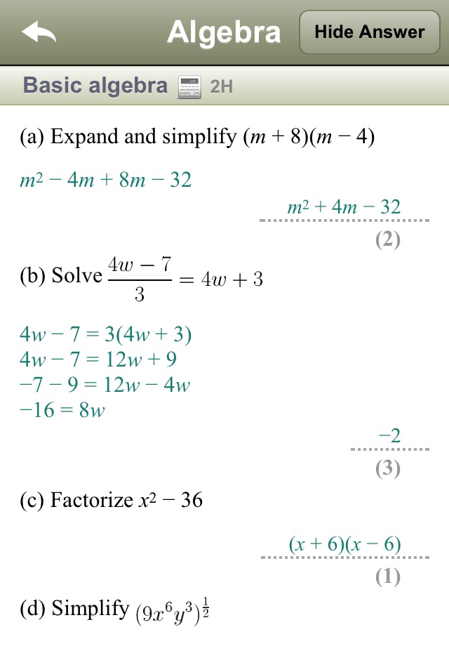 cRaMiT Maths GCSE Full Version screenshot 4