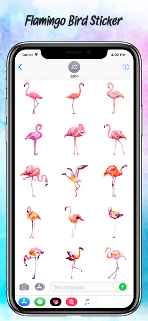 Watercolor Flamingo Stickers(圖1)-速報App