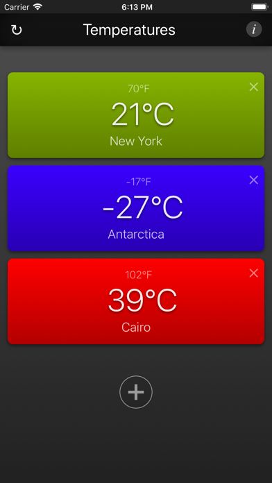 Temperatures App screenshot 2
