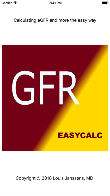 GFR EasyCalc