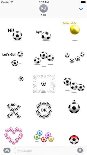 Animated Football Ball Sticker