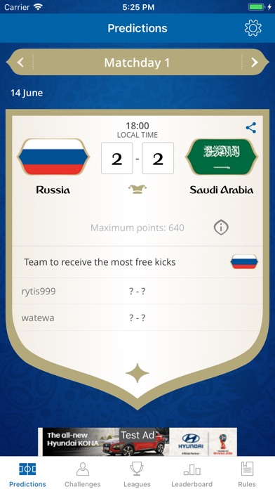 FIFA World Cup™ Predi... screenshot1