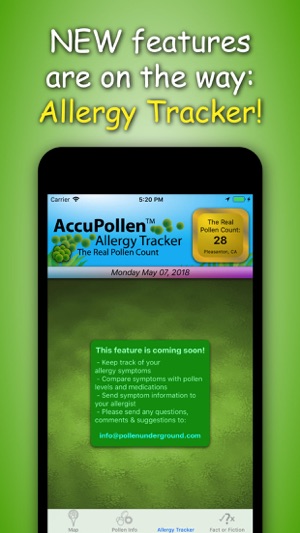 AccuPollen™ Allergy Tracker(圖4)-速報App