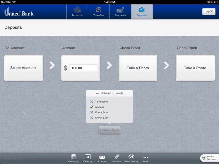 United Bank Ohio for iPad