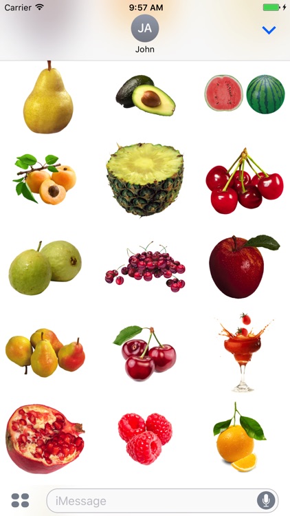 Fruits Stickers for iMessage