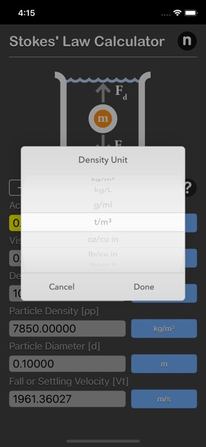 Stokes Law Calculator(圖8)-速報App