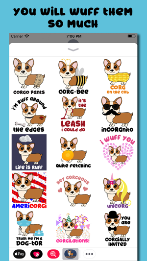 Corgi Puns - cute dog stickers(圖3)-速報App