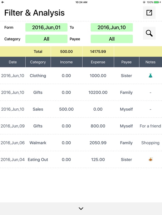 Daily Expense Tracker for iPad