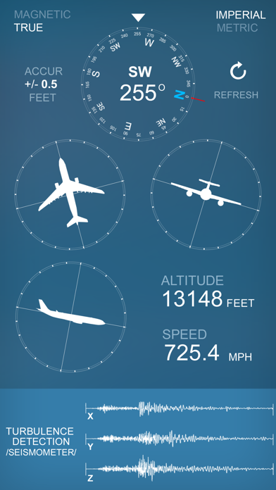 Airplane Compass and Altimeter screenshot 2