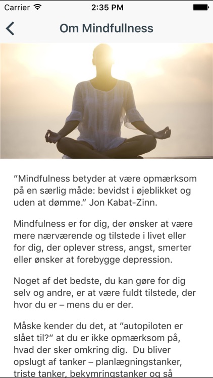 Mindfulness – bevidst nærvær