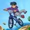 In this bike adventure game you become a BMX Bike Pro and perform epic tricks, pull off the biggest jumps and do insane flips on dangerous tracks with a variety of obstacles doing hill climbing and racing down the hill