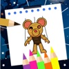 Piggy coloring Number Puzzle