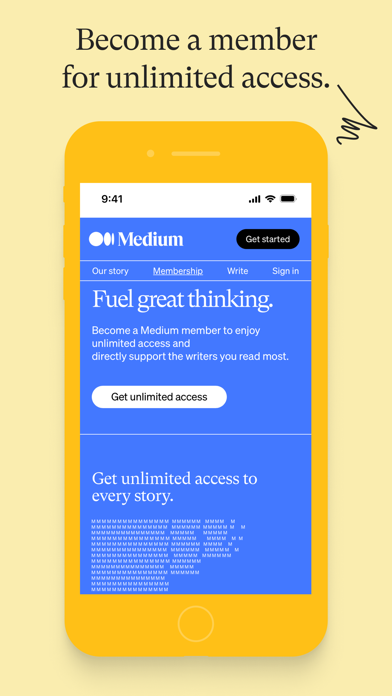 Medium: Read & Write Stories Screenshot