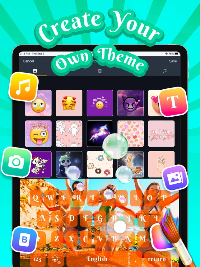 ‎Клавиатура Kika - темы, Emojis Screenshot