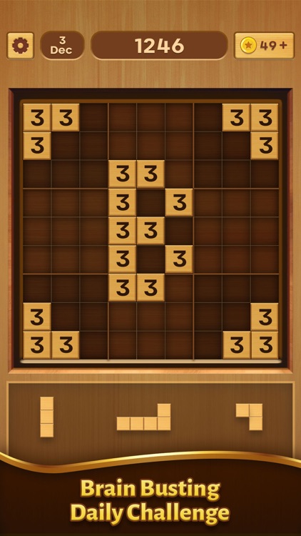 Wood Block Puzzle : Brain Game screenshot-1