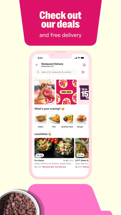 foodora Danmark: madlevering screenshot 4