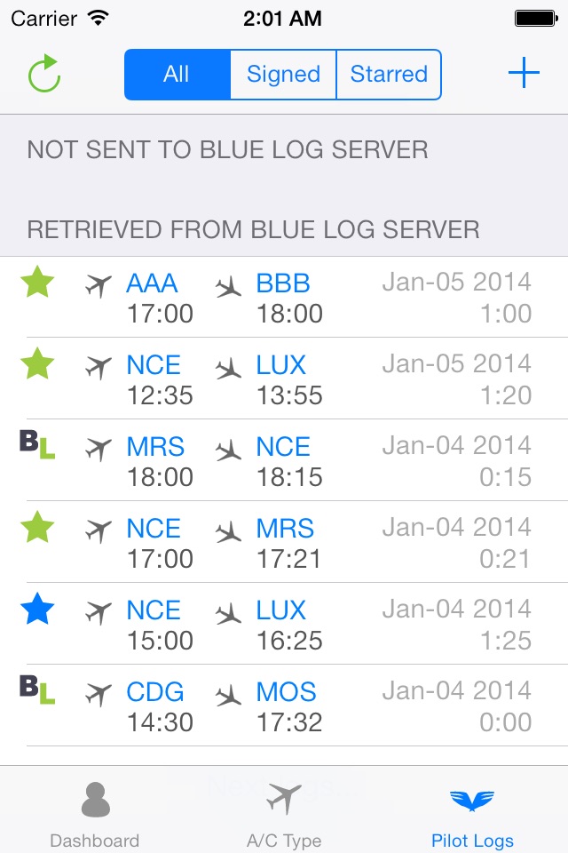 Blue Log screenshot 4