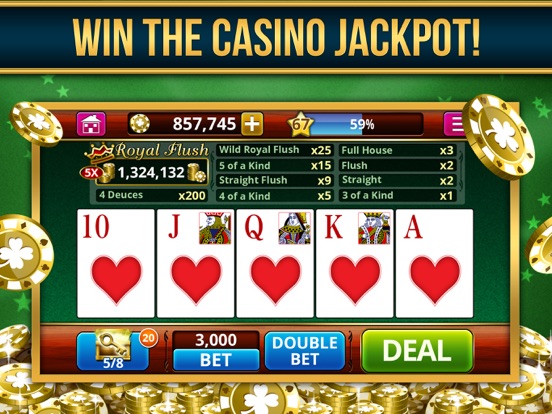 Video Poker Casino Card Games iPad app afbeelding 1