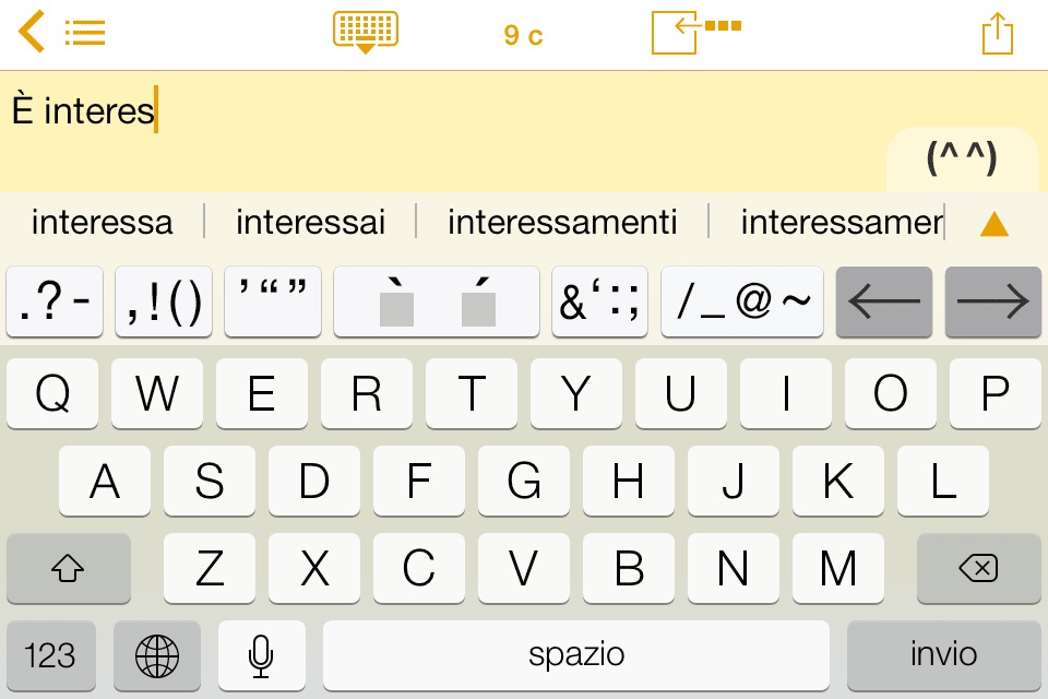 Easy Mailer Italian Keyboard screenshot 2