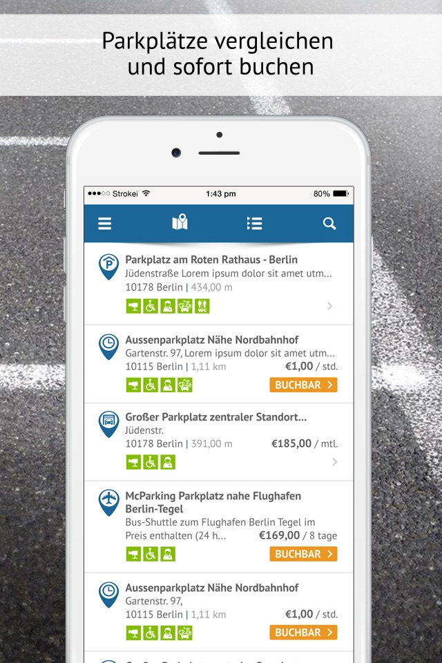 ParkingList - Parkplatz App screenshot 2