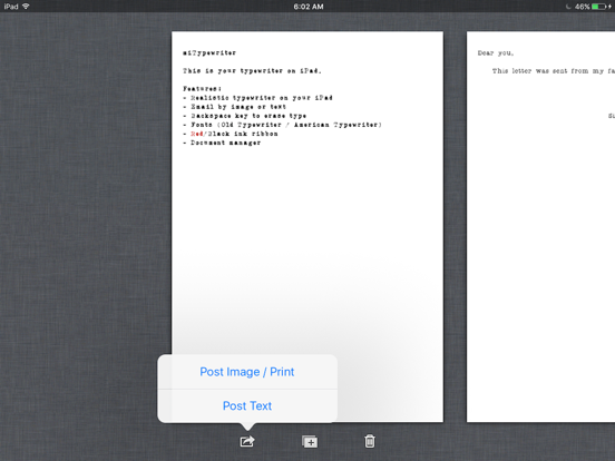 Screenshot #5 pour miTypewriter for iPad
