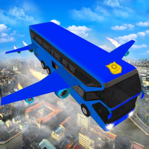 Flying Police Bus Simulator 3D