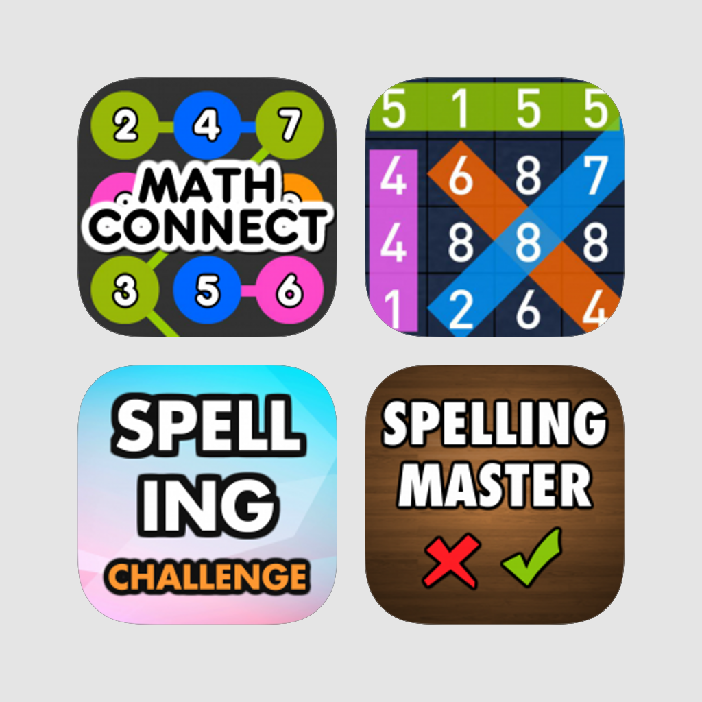 Get 4-in-1 Spelling & Math Games Bundle for iOS, iPhone, iPad Aso Report