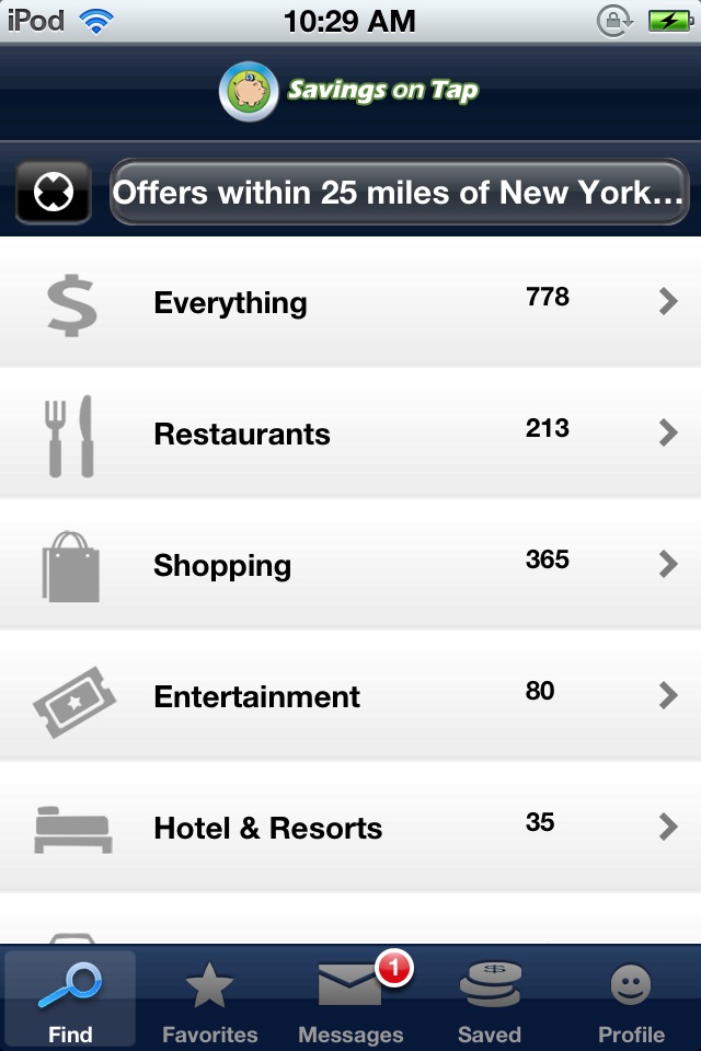 Savings on Tap screenshot 2