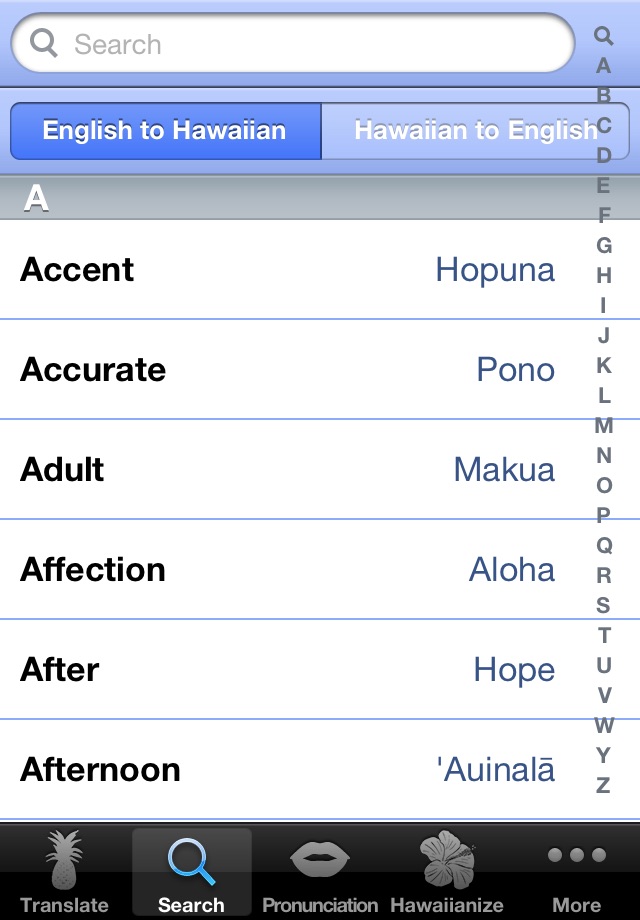 Hawaiian Words Dictionary screenshot 2