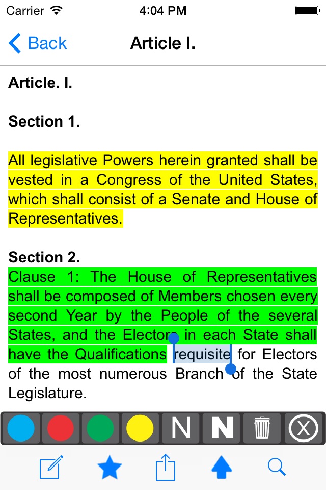 USA Constitution screenshot 2