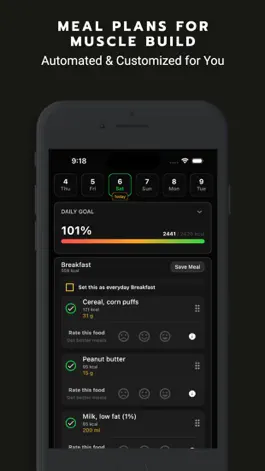 Game screenshot Gaintrain Bulking Meal Planner apk