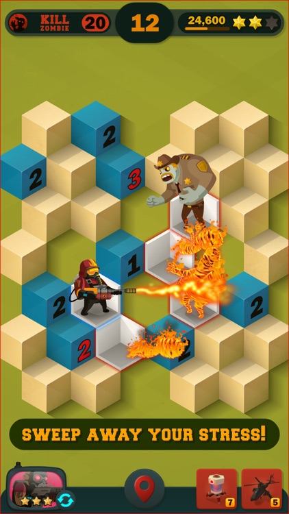 Zombie Sweeper: Action Puzzle screenshot-4