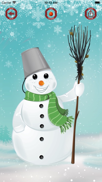 Decorate snowman Christmas