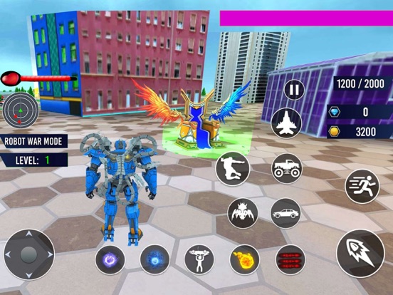 Octopus Robot Car Game 3D- War screenshot 4