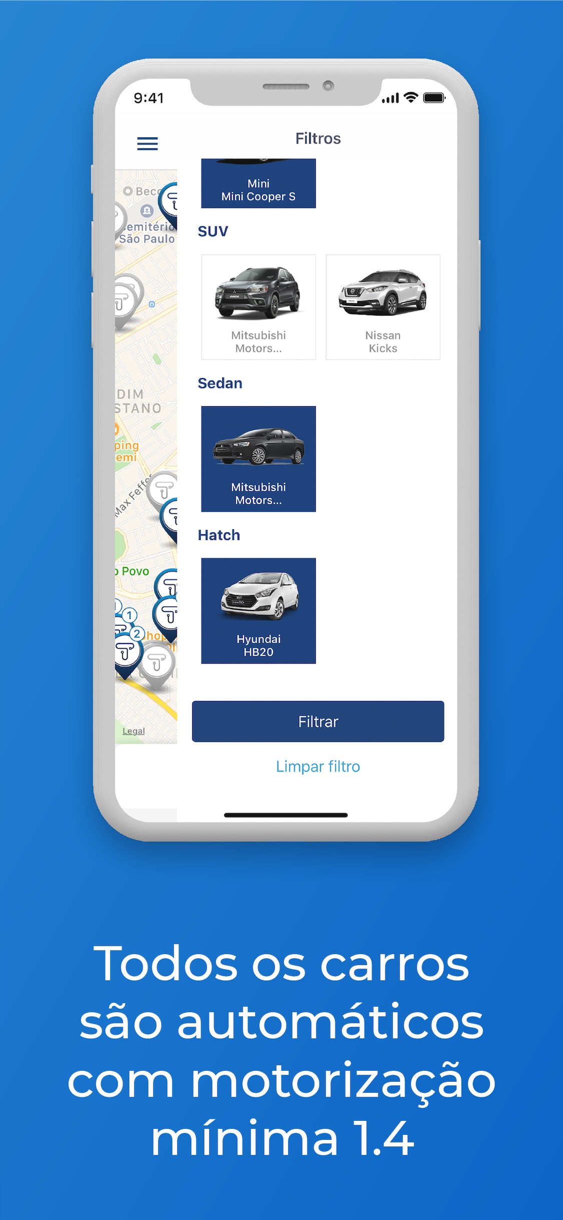 Screenshot do app Turbi - Aluguel de Carros