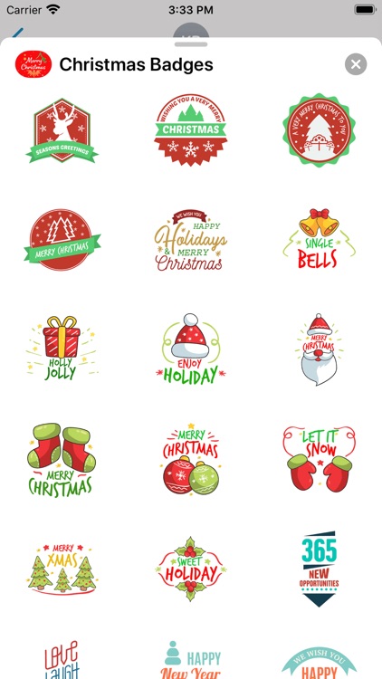 Christmas & New Year Badges screenshot-8