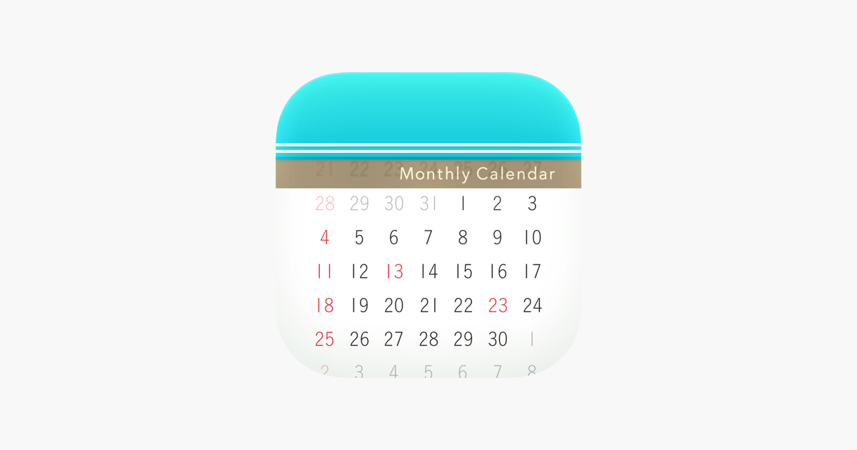 ‎App Store에서 제공하는 Monthly Calendar Moca