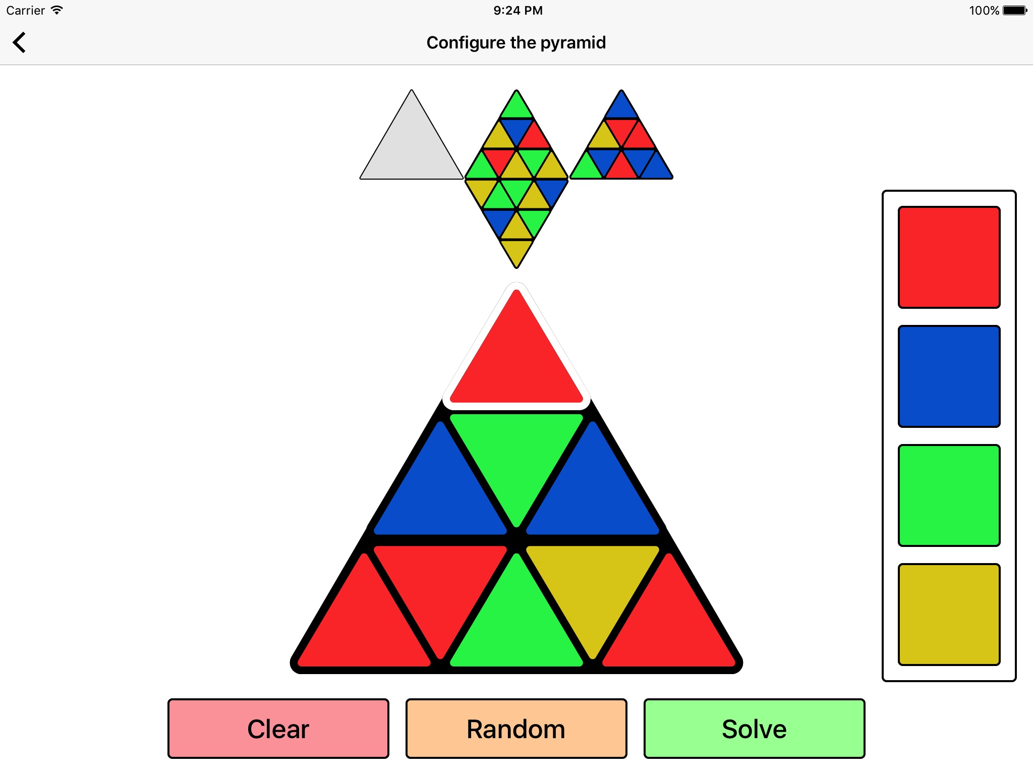 Pyraminx Solver screenshot 2
