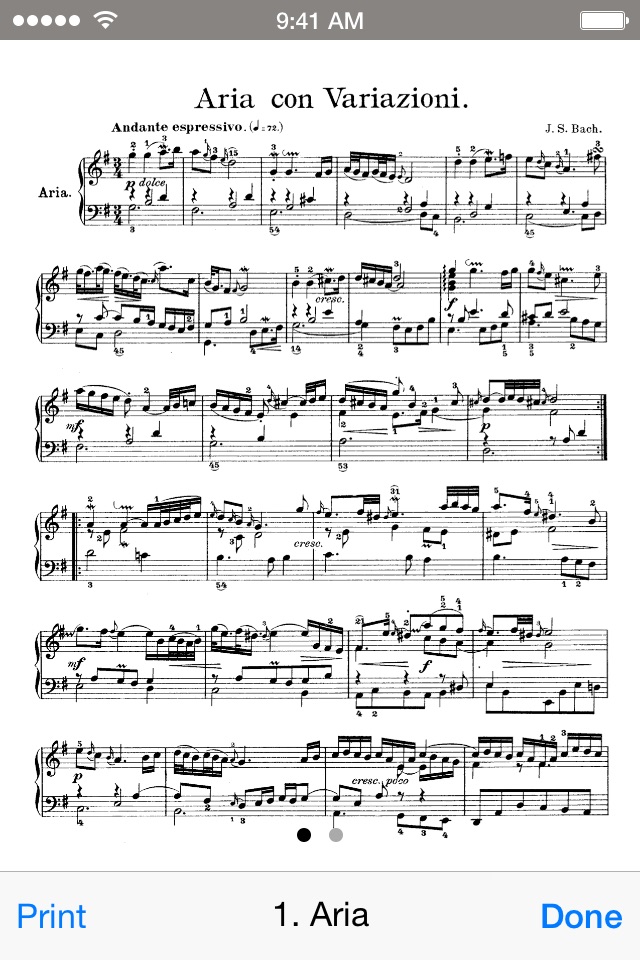 Bach Goldberg Variations screenshot 4