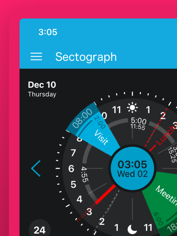 Sectograph visual time manager screenshot 4