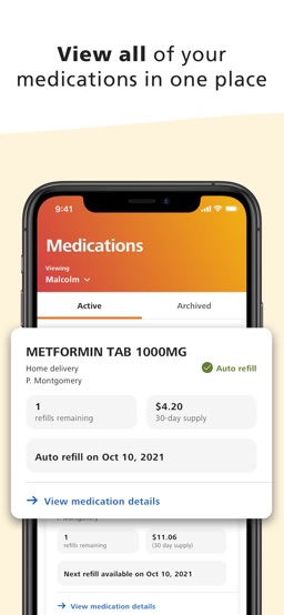 OptumRx app screenshot