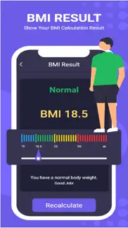 bmi & ideal calculator iphone screenshot 2
