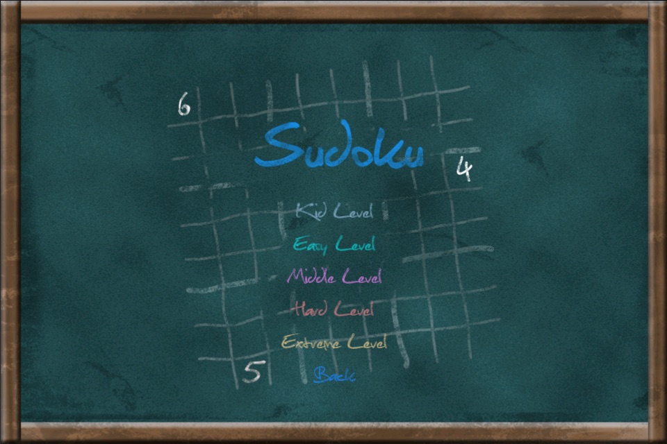 Sudoku on Chalkboard screenshot 2