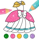 Dress Up  Glitter Coloring