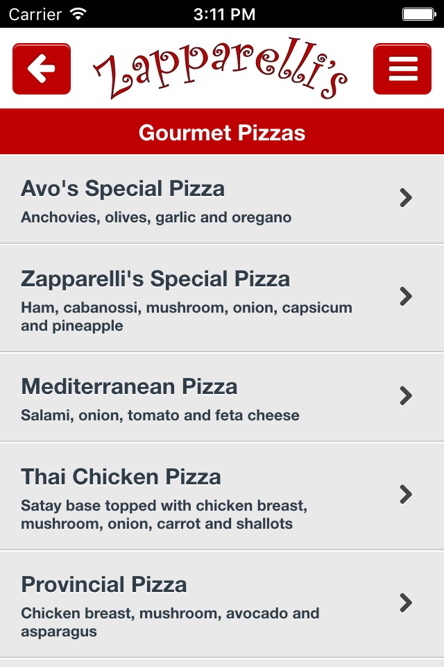 Zapparelli's Pizza screenshot 3