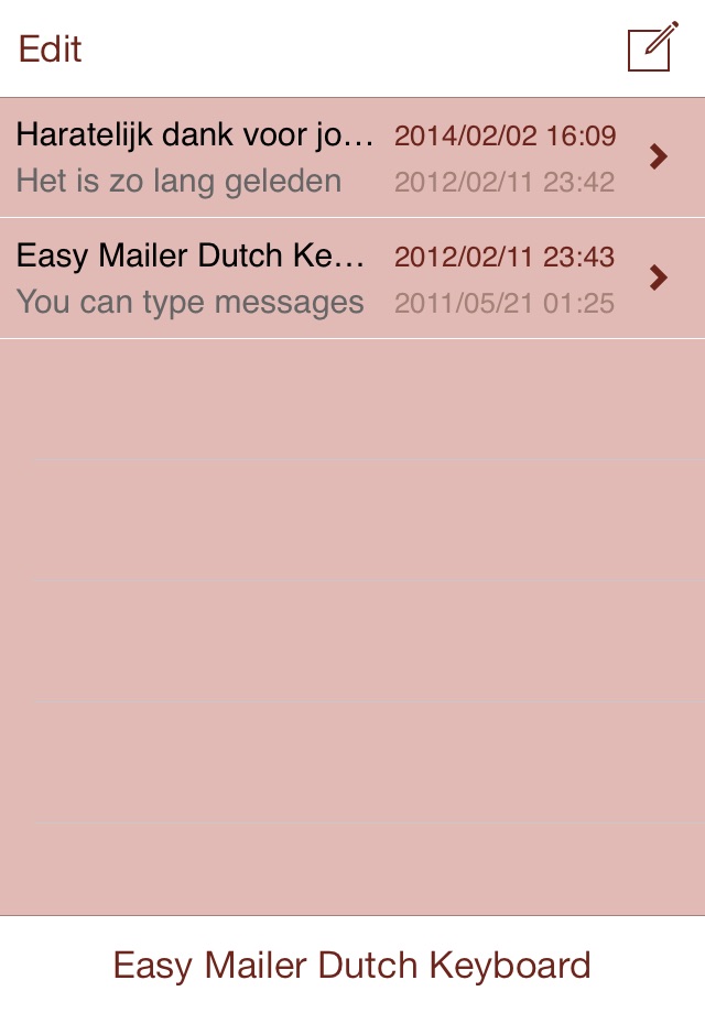 Easy Mailer Dutch Keyboard screenshot 3