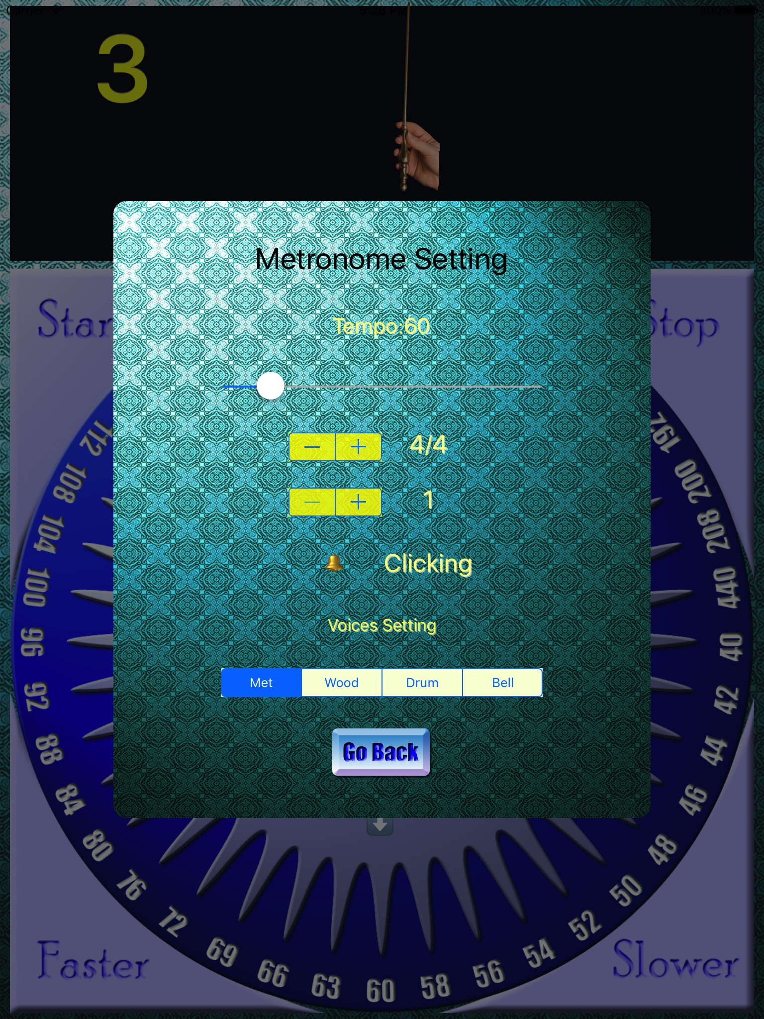 Baton Metronome screenshot 2