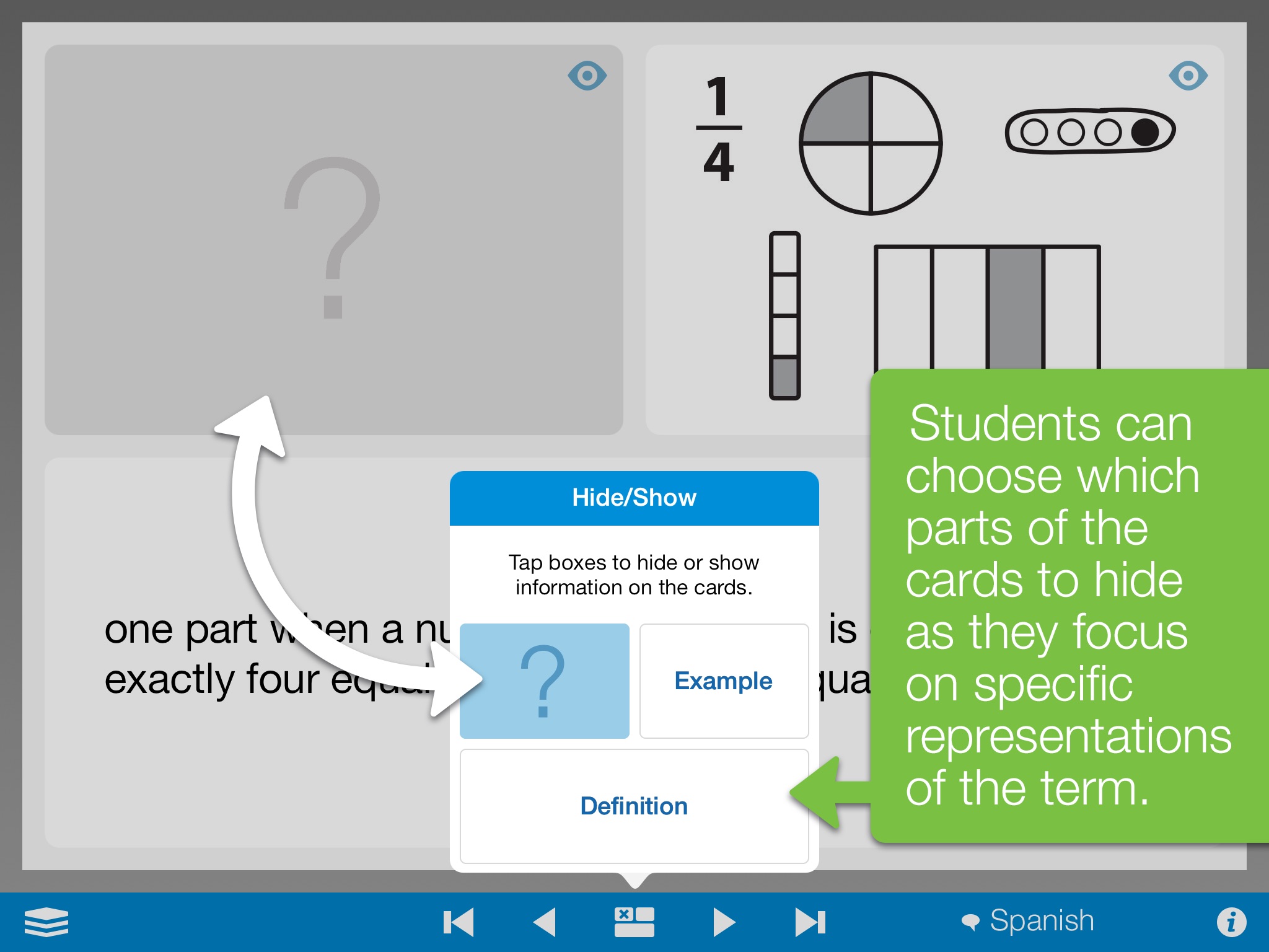 Math Vocabulary Cards, by MLC screenshot 3